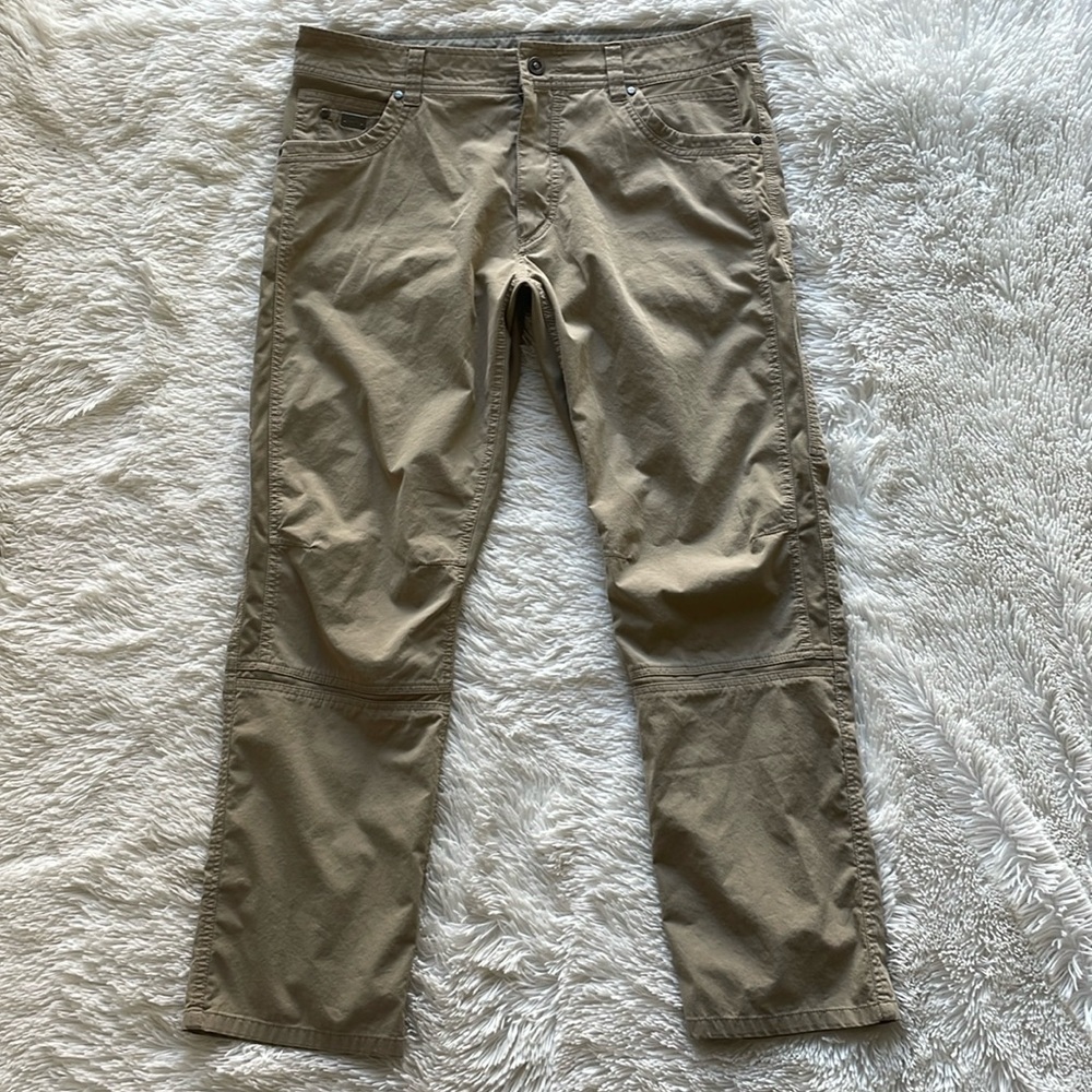 Kuhl Radikl Mens Pants Khaki 36x30 Stretch Cargo Hiking Outdoor